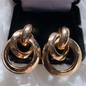 Zara Chunky gold hoop earrings